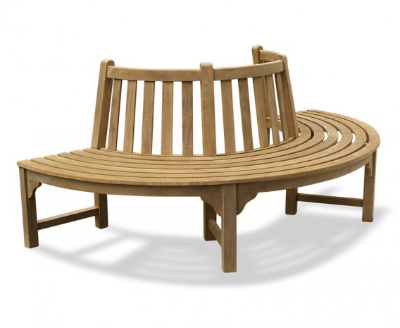 Teak Half Circle Tree Seat