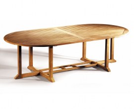 Winchester Large Teak Outdoor Dining Table – 1.3 x 2.6m