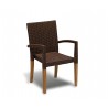 St. Moritz Teak and Rattan Garden Chair