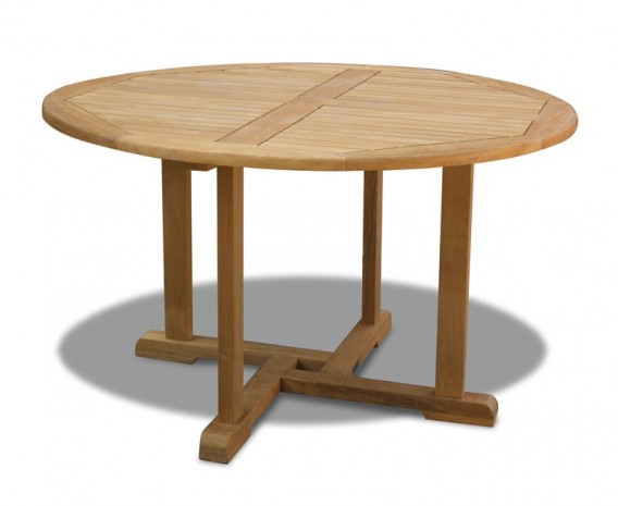 Sissinghurst Round Teak Outdoor Dining, Round Outdoor Dining Table Uk