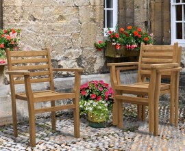 Oxburgh Teak Outdoor Chairs