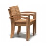 Antibes Stacking Armchairs Set with Winchester Oval Garden Table
