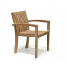 Winchester Teak Outdoor Dining Set with Antibes Stacking Armchairs