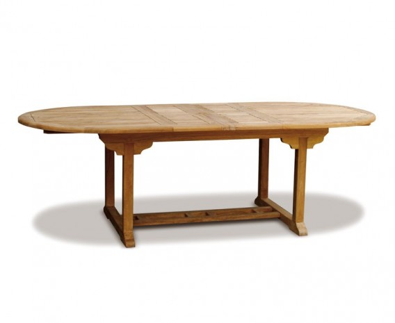 Oxburgh Extendable Teak Table 1.8-2.4m with Banana Chairs and Benches
