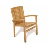 Cannes Stacking Armchair Set with Teak Extending Table