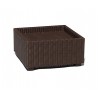 Rattan outdoor footstool