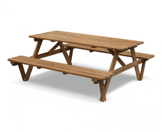 Luxury 6ft Picnic Bench Teak - 1.8m