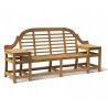 Tewkesbury Teak Decorative Garden Bench - 2.27m