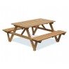 5ft Teak Garden Picnic Bench - 1.5m