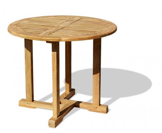 Sissinghurst Round Teak Outdoor Dining Table - 80cm