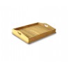 Teak Outdoor Serving Tray - Straight Slats