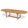 Oxburgh Teak Oval Extending Garden Table – 2-3m