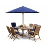 Oxburgh Extending Garden Dining Set with Cannes Chairs