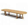 Winchester Oval Teak Outdoor Dining Table - 4m x 1.2m