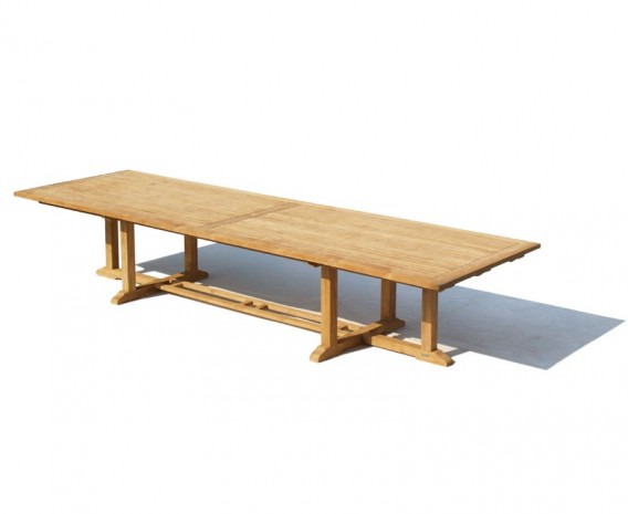 Winchester Teak Rectangular Extra-Large Garden Table - 4m