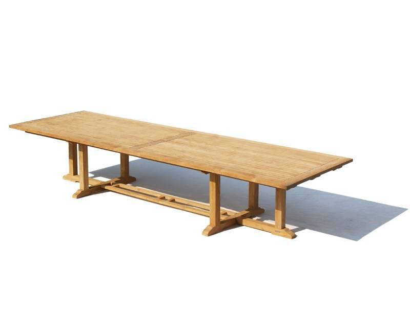 Winchester Teak Rectangular Extra-Large Garden Table - 4m
