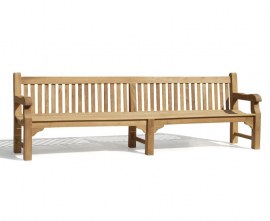 Gladstone Teak Large Teak Garden Bench - 3m