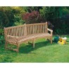 Curved Wooden Garden Bench