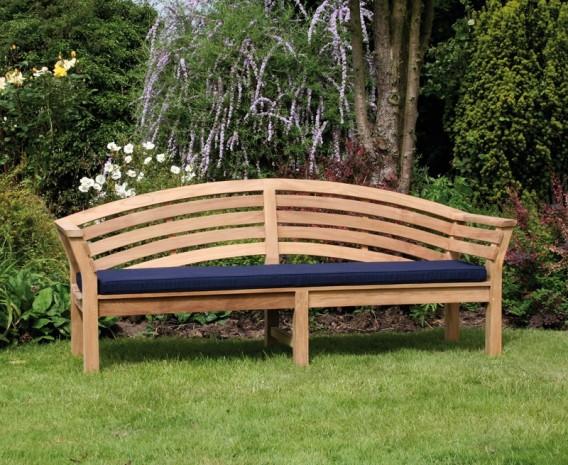 Wellington Teak 4 Seater Garden Bench - 1.95m