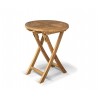 Lymington Teak Round Folding Garden Table - 60cm