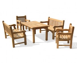 Gladstone 1.5m Bench Outdoor Dining Set