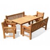 Gladstone Bench Outdoor Dining Set