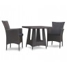 Verona 2 Seater Rattan Dining Set with 80cm Square Table