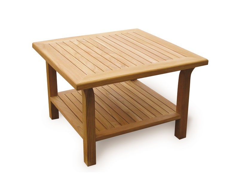 Square Teak Outdoor Coffee Table - 90cm