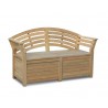 Wellington Teak Storage Bench with arms – 1.65m