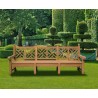 Large Lattice Back Outdoor Bench