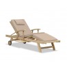 Luxury Teak Sun Lounger