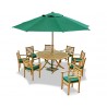 Lymington 8 Seater Octagonal 1.5m Dining Set with Sussex Armchairs