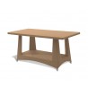 Verona Rattan Garden Dining Table - Honey Wicker