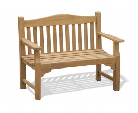 Runnymede Teak Memorial Garden Bench - 1.2m