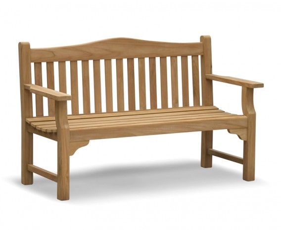 Runnymede 3 Seater Teak Garden Bench - 1.5m