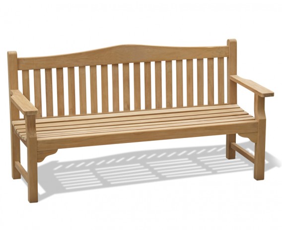 Runnymede Teak 4 Seater Garden Bench - 1.8m