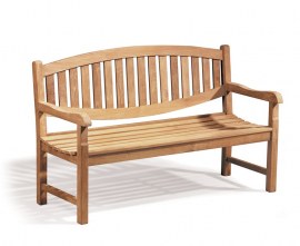 Kennington 3 Seater Teak Outdoor Bench - 1.5m