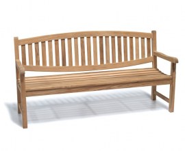 Kennington Teak 4 Seater Outdoor Bench - 1.8m