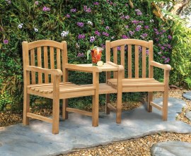 Gloucester Teak Garden Companion Seat