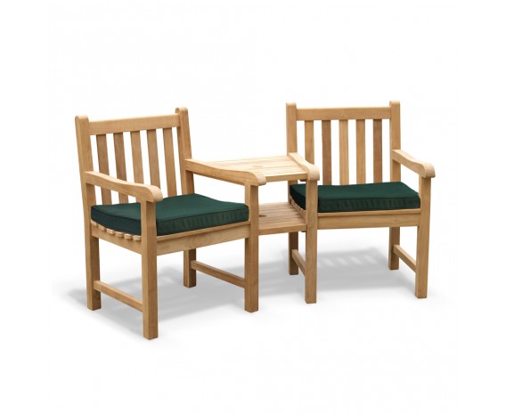 York Teak Garden Companion Seat