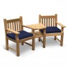 Turners Teak Jack and Jill Bench