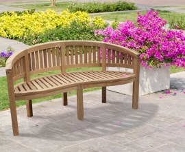 Curved Garden Bench