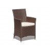 Verona Rattan Garden Armchair - Java Brown