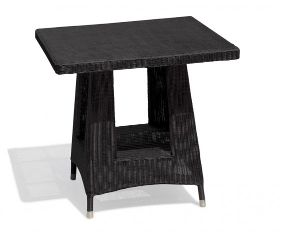 Verona Rattan Square Dining Table, Loom Weave - 80cm