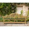 Decorative Wooden Garden Bench Lutyens-Style