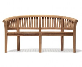 Wimbledon Teak Garden Banana Bench