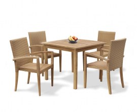 Hampton 4 Seater Outdoor Dining Set