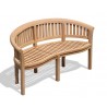 Wimbledon Teak Curved Bench