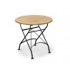 Café Round Folding Bistro Table Black - 80cm