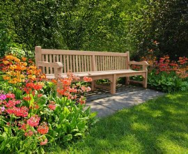 Gladstone Large Wooden Park Bench